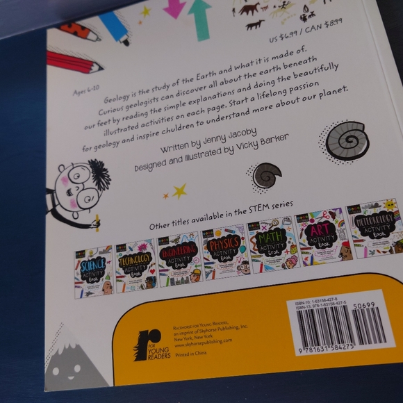 Geology Activity Book STEM WORKBOOK, NEW - Picture 2 of 6